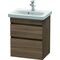 Duravit WT-Unterbau DURASTYLE COMPACT 610x500x368mm nussbaum natur