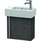 Duravit Waschtischunterbau VERO 211x450x428mm Ans re Ei dunkel gebürstet