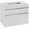 V&B Waschtischunterschrank VENTICELLO 757x606x502mm Griff chr White Wood