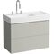 Laufen Waschtischunterbau KARTELL 600x880x450mm, 2 Schubladen kieselgrau