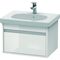 Duravit Waschtischunterbau KETHO 455x600x410mm weiß hochglanz