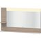 Duravit Spiegel VERO 142x1400x800mm, Beleuchtung pine silver