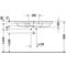 Duravit Möbelwaschtisch P3 Comforts m ÜL HLB 1050x500mm 3 Hahnlöcher weiß WG