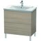Duravit Waschtischunterbau L-CUBE 820x481x709mm pine silver