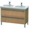 Duravit Waschtischunterbau X-LARGE 1150x470x668mm europäische eiche