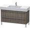 Duravit Waschtischunterbau X-LARGE 1200x470x588mm basalt matt
