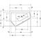 Duravit Whirlwanne Paiova 5 E li 205 l 1770x1300mm we Combi-System P