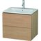 Duravit Waschtischunterbau L-CUBE 620x481x550mm europäische eiche