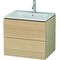 Duravit Waschtischunterbau L-CUBE 620x481x550mm mediterrane eiche