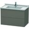 Duravit Waschtischunterbau L-CUBE 469x820x558mm flannel grey seidenmatt