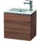 Duravit Waschtischunterbau L-CUBE 294x420x400mm Ans links nussbaum natur