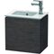 Duravit Waschtischunterbau L-CUBE 294x420x400mm Ans re Ei dunkel gebürstet