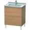 Duravit Waschtischunterbau L-CUBE 469x670x712mm europäische eiche