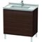 Duravit Waschtischunterbau L-CUBE 469x820x712mm nussbaum gebürstet