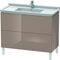 Duravit Waschtischunterbau L-CUBE 469x1020x712mm cappuccino hochglanz
