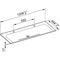 Keuco Keramik-Waschtisch X-LINE 1208x17x494mm m 2x1L-Boh we