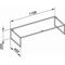 Keuco Bodengestell X-LINE 1200x250x470mm anthrazit