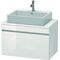 Duravit Konsolenunterschrank DURASTYLE 512x800x478mm weiß matt/basalt matt