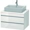 Duravit Konsolenunterschrank DURASTYLE 512x800x548mm kastanie dunkel/weiß matt