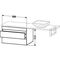Duravit Konsolenunterschrank DURASTYLE 512x800x548mm weiß hochglanz/basalt matt