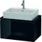 Duravit Konsolenunterschrank L-CUBE 400x720x477mm schwarz hochglanz
