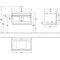 V&B Waschtischunterschrank VENTICELLO 757x436x502mm Gri w Black Matt Lacquer