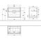 V&B Waschtischunterschrank FINION 800x603x501mm Abdpl Glas wh ma anthr. ma