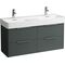 Laufen Waschtischunterbau VAL 520x1180x390mm verkehrsgrau