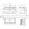 V&B Waschtischunterschrank LEGATO 1000x550x500mm m Be Glossy White