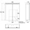 Emco LED-Lichtspiegelschr. PURE 2 C AP 600x729mm 2-tü m LED-Aufsl. Aluminium