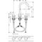 3-Loch-Waschtischarmatur 170 AXOR ONE m PO AG 1 1/4Zoll stainless steel optic