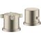 2-Loch Wannenrandarmatur AXOR CITTERIO E DN 15, mit Thermostat brushed nickel
