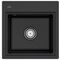 V&B Spüle SUBWAY STYLE 50 S 500x510mm m Abtr. anthr. Handbet. ebony