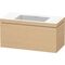 Duravit Waschtischset L-CUBE 1000x480mm 1 Ausz. o HL we hgl ES NB Mi.