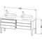 Duravit Waschtischunterbau LUV 1733x570mm 2 Au 2 Sk No we sdm ES NB li
