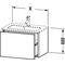Duravit Waschtischunterbau XSQUARE 610x400x388mm 1 Ausz. we hgl ES Ah mitte