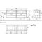 V&B Waschtischunterschrank COLLARO 160x54,8x50cm m LED-B. Glossy Grey