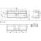 V&B Waschtischunterschrank COLLARO 160x54,8x50cm WT mttg Black Matt Lacquer