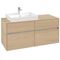 V&B Waschtischunterschrank COLLARO 120x54,8x50cm WT li Nordic Oak
