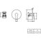 V&B Fertigmontageset ARCHITECTURA EH-Brauseb 170x170x36mm chrom