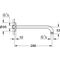Grohe Brausearm RAINSHOWER Ausldg 286mm chr