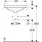 Geberit Einbauwaschtisch VariForm ov 500x450mm m HLB m ÜL Use gla weiß