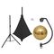 EUROLITE Set Spiegelkugel 50cm gold mit Stativ und Segel schwarz