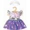 Pu-Kleid Fee und Einhorn, Gr. 35-45cm