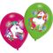 Ballons Unicorn farblich sortiert