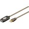 USB 2.0 aktive Verlängerung / Repeater USB A Stecker USB A Buchse 5m