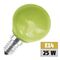 Tropfenlampe PHILOS P45 Speziallampe E14, 230V, 25W, stossfest, grün