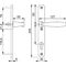 1/2 Profiltür-Garnitur NY 1810/3346SN Alu.F9016 PZ HOPPE