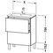 Duravit Waschtischunterbau L-CUBE 620x391mm 2 Au ta s-matt ES Ahorn mitte