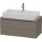 Duravit Waschtischunterbau L-CUBE 920x477mm 2 Schubk we s-matt ES Ah mitte